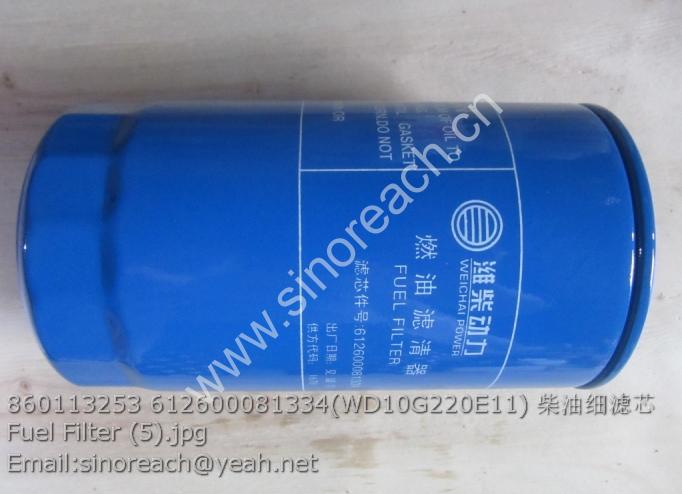 860113253 612600081334 Fuel Filter Element for XCMG spare part 