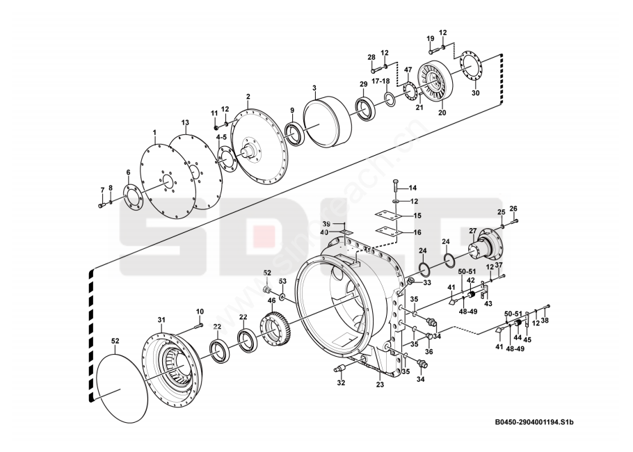 L956F 2904001194 变矩器总成YJSW315-6C Torque converter – SINOREACH GROUP CO ...